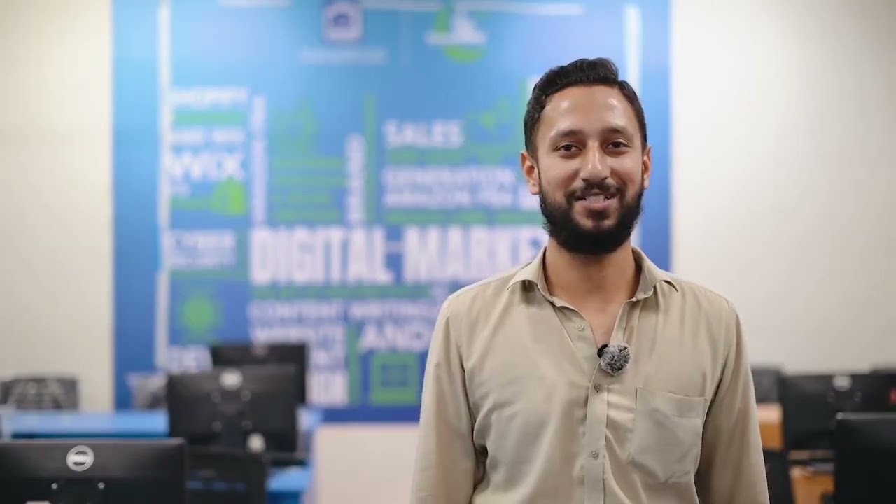 Meet Syed Muhammad Talha, a Graphic Designing student at Bano Qabil Islamabad #alkhidmat #banoqabil