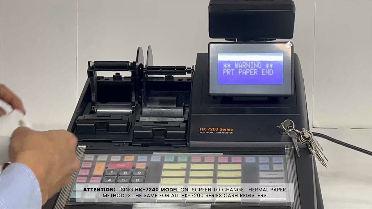 How to Change Receipt Paper | HK Systems Cash Register Tutorials