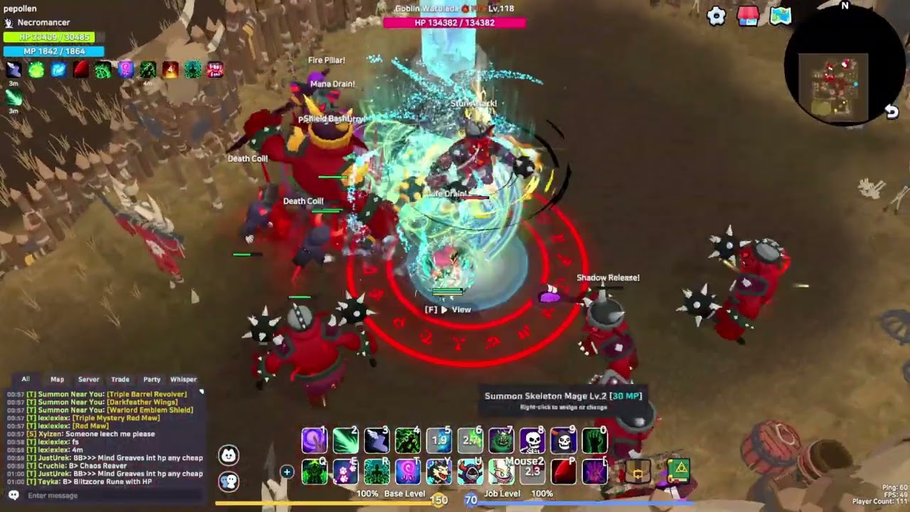 Necromancer VS Goblin Warchief (New Skills) &mdash; [SpiritVale 0.12.1]