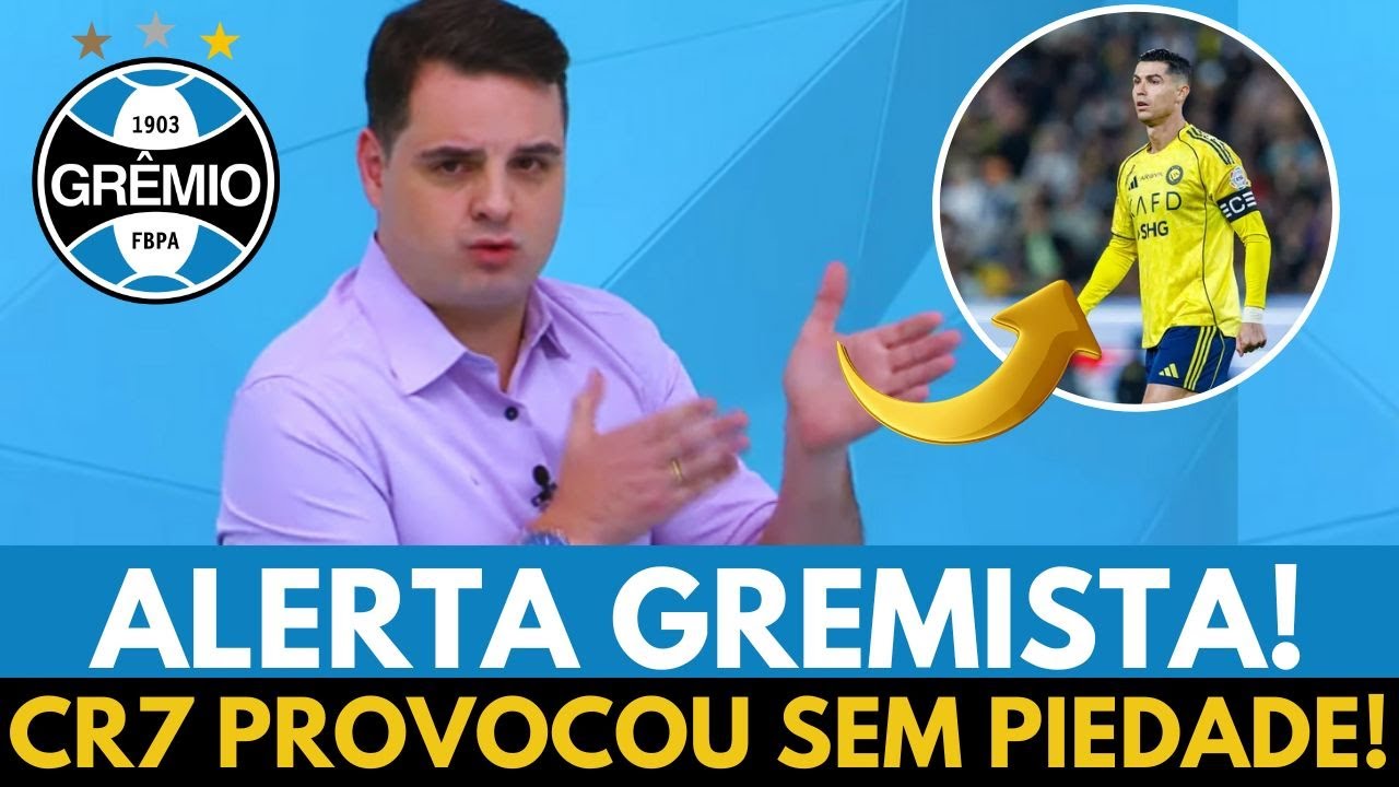 INACREDITÁVEL! TORCIDA DO GRÊMIO REAGIU! OLHA O QUE  CR7 FEZ COM ELE! ÚLTIMAS NOTÍCIAS DO GRÊMIO!