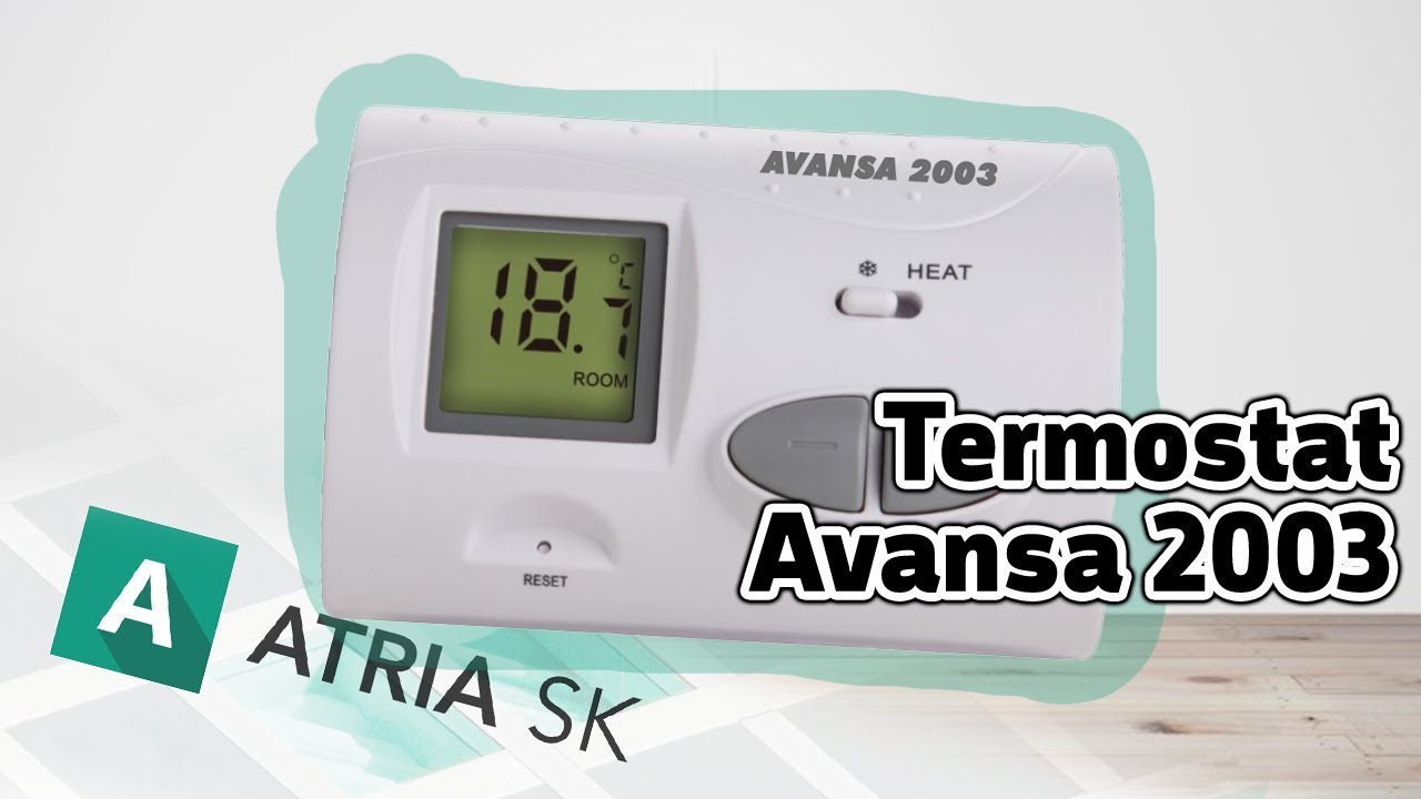 Manuálny termostat Avansa 2003 | ATRIA SK