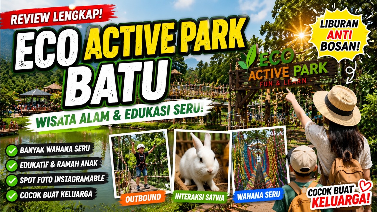 Review Eco Active Park Batu | Wisata Alam & Edukasi Seru Buat Keluarga!