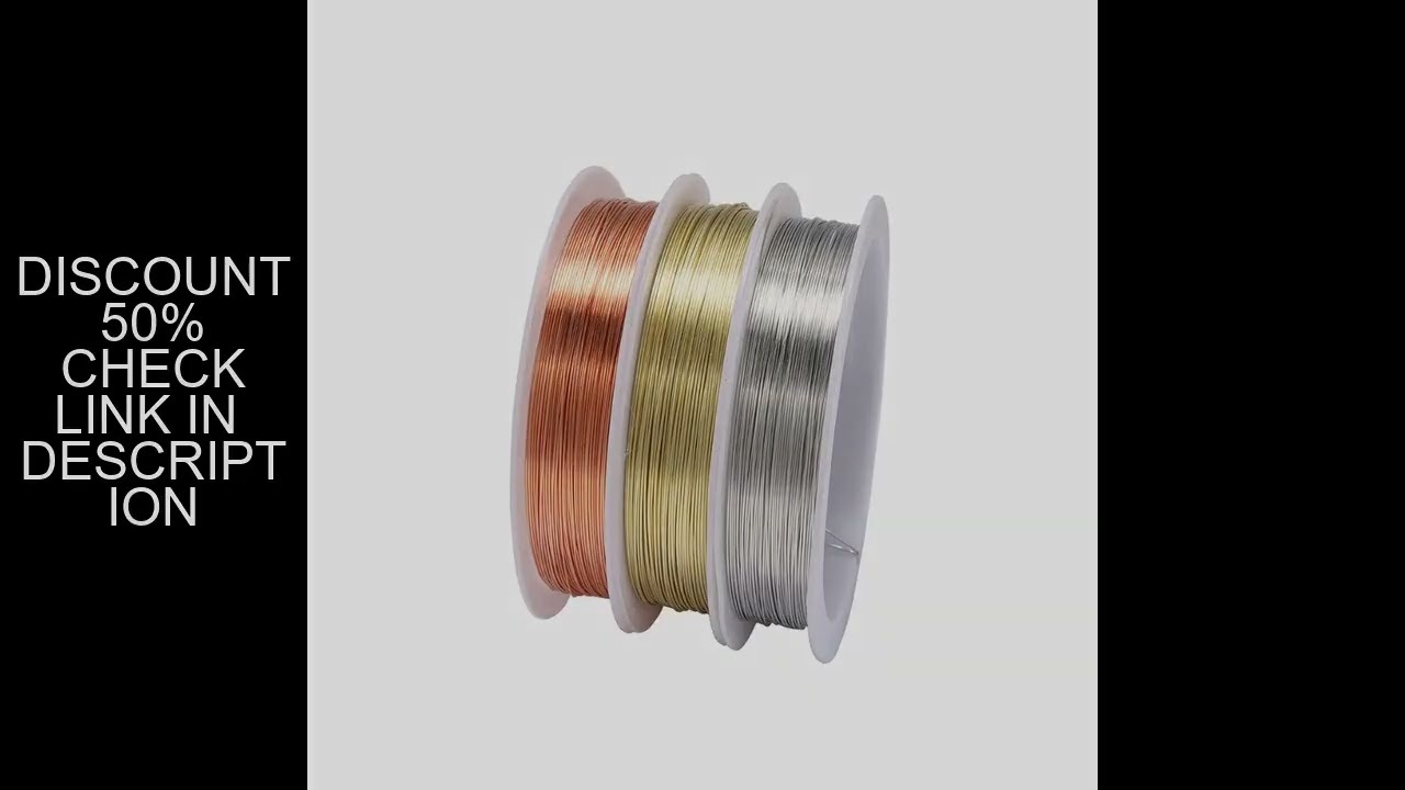 1 Roll Sturdy Gold Alloy Copper Wire Dia 0.2 0.3 0.4 0.5 0.6 0.7 0.8 1 mm Thread Metal String Wire F