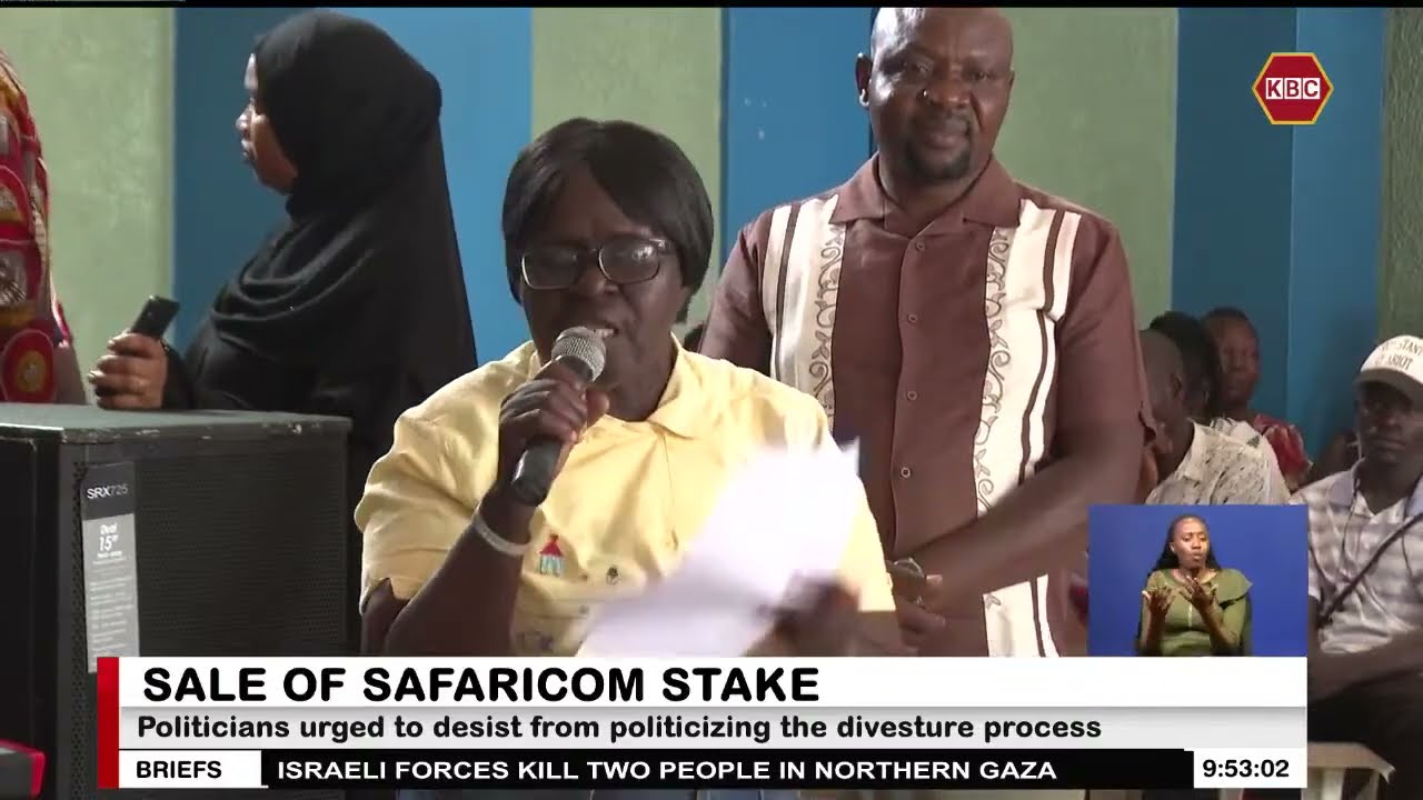 Public participation on proposed sale of Govt Safaricom stake held in Kisumu and Baringo