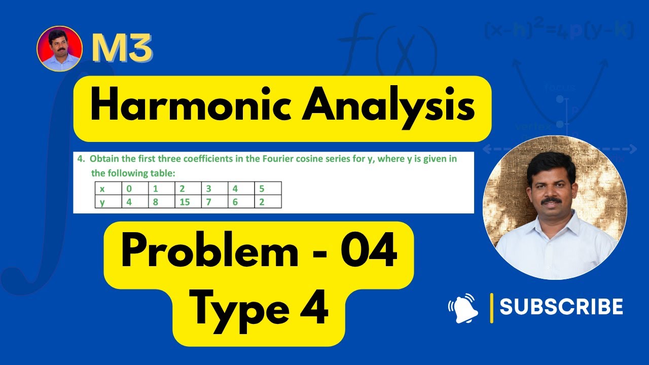 04||Practical Harmonic Analysis | First Three Fourier Cosine Coefficients | Step-by-Step