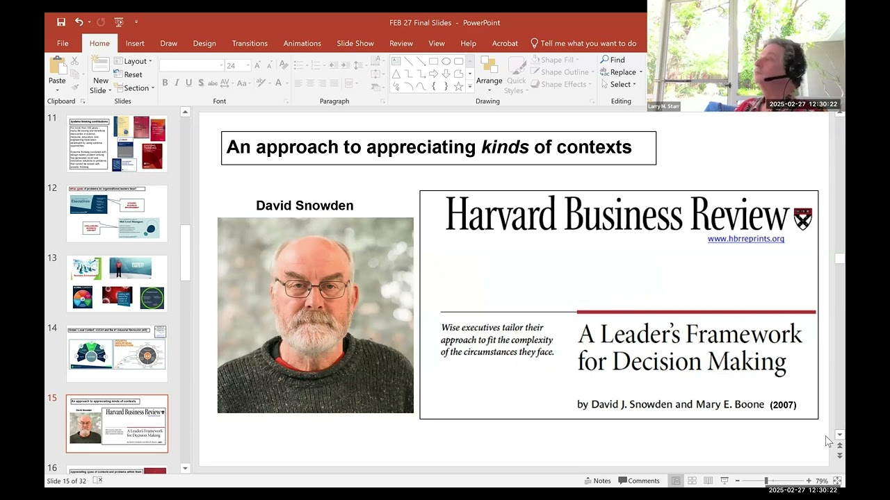 Iacocca Executive Leadership Dialogues | Systems Thinking with Dr. Larry Starr