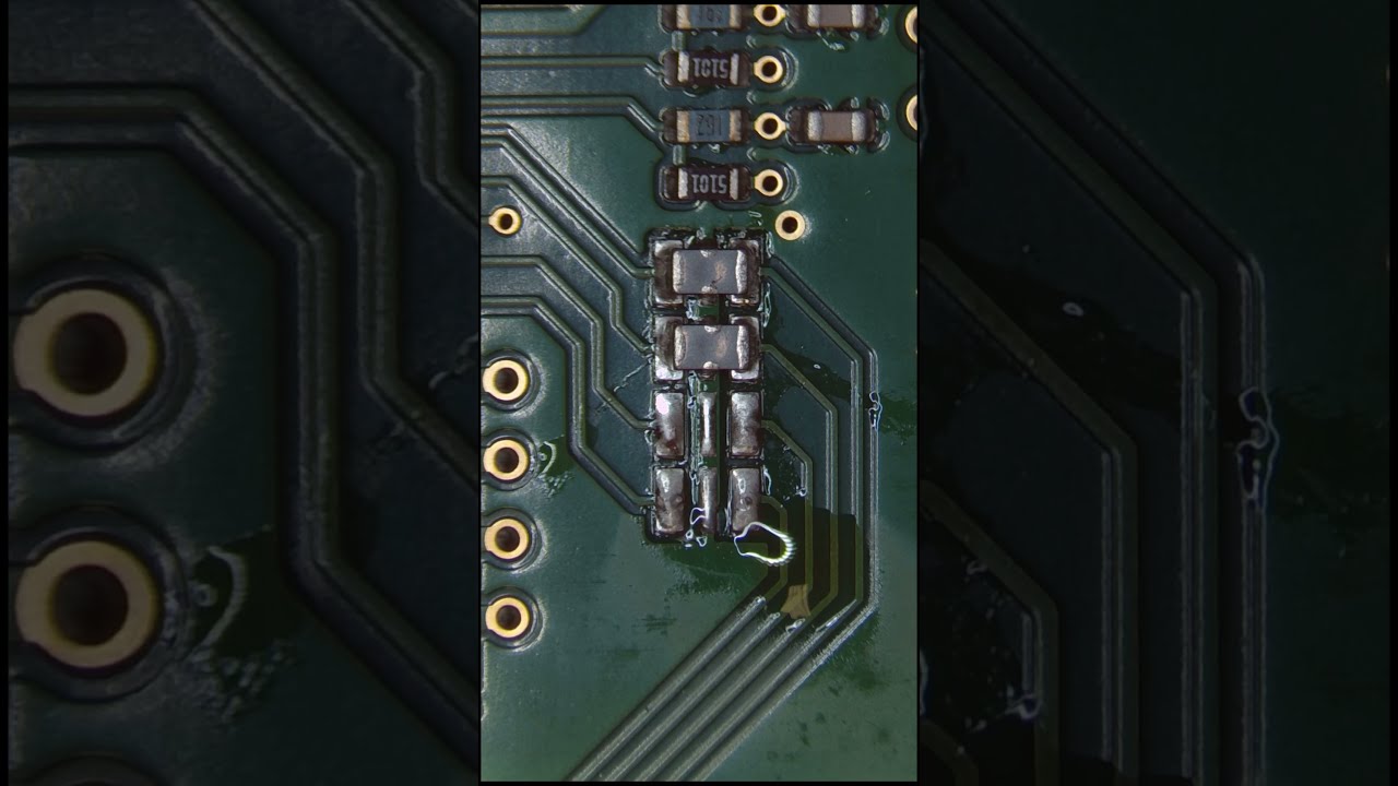 How to Replace 4 Tiny SMD Resistors | Micro-Soldering Tutorial #shorts #repair #electronics #asmr