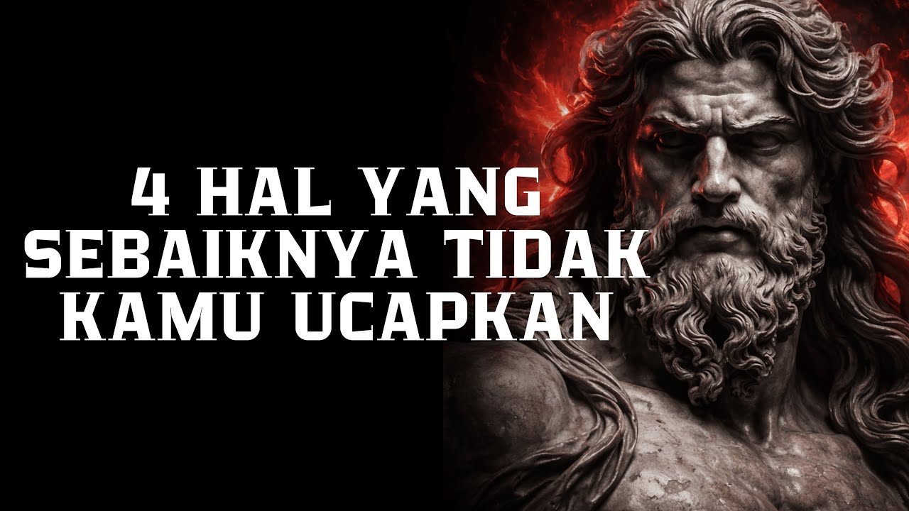 4 Hal yang Tidak Perlu Kamu Ucapkan kepada Orang Lain | Filsafat Stoikisme