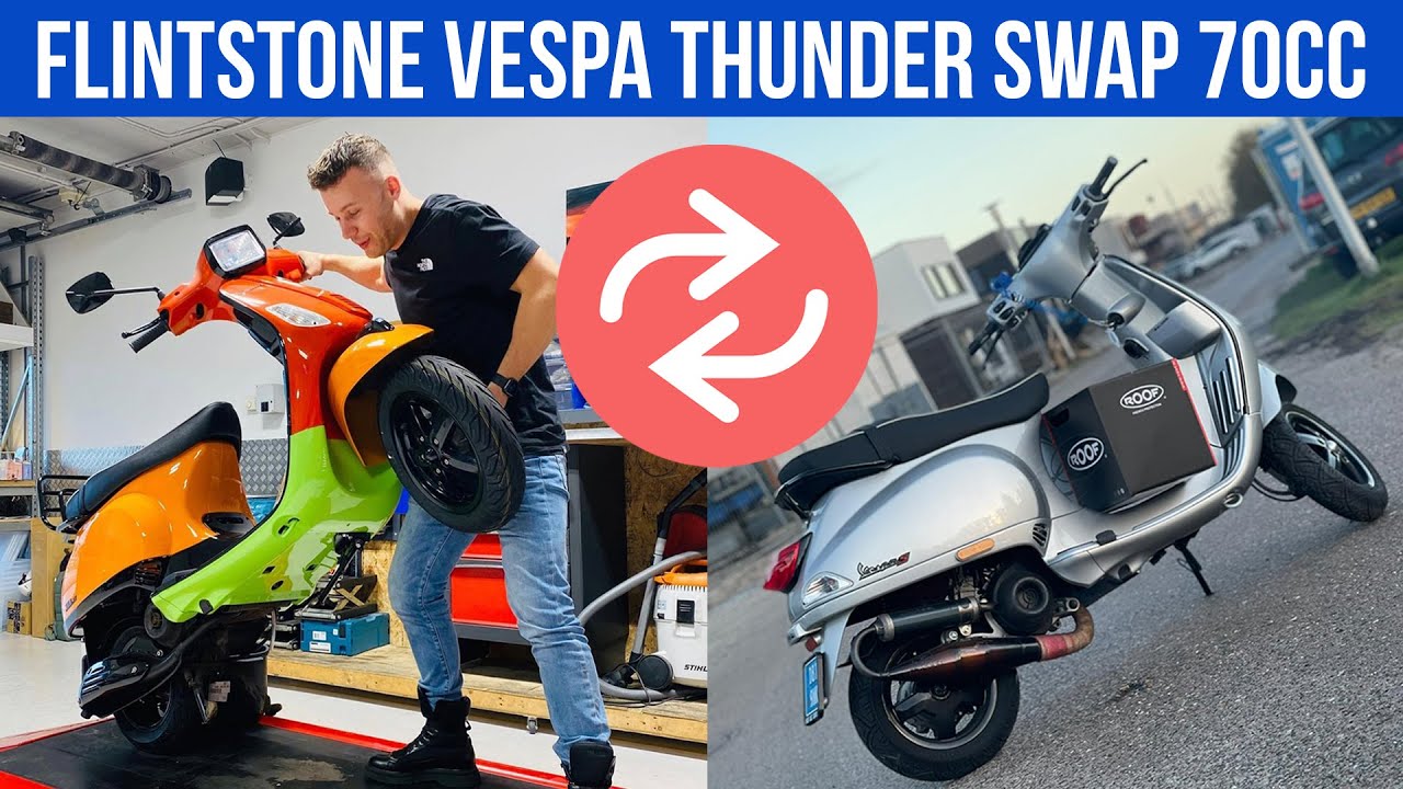 THUNDER VESPA 70CC SWAP FLINSTONE VESPA | EP. 2