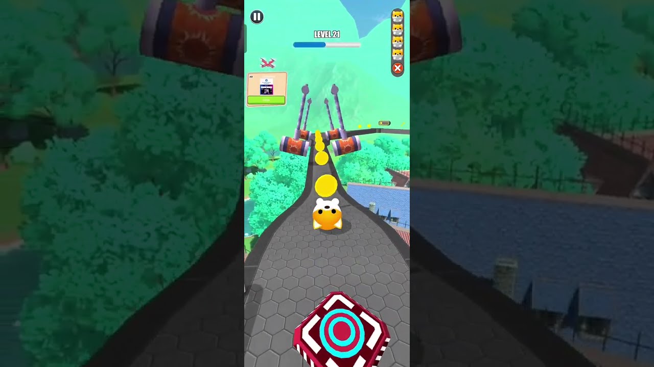 Rolling balls sky escape gameplay satisfying asmr # Game playing #gaming #gameplay