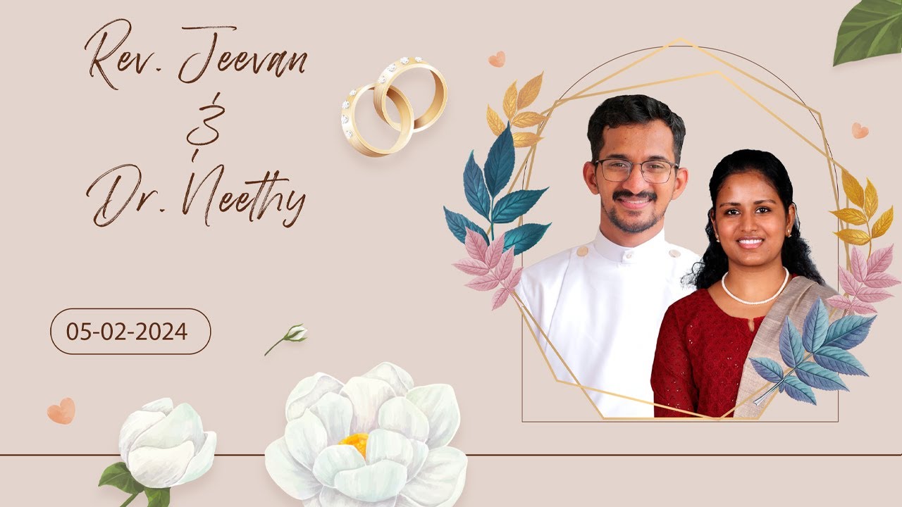 Rev. JEEVAN  & Dr. NEETHY | WEDDING | LIVE WEBCASTING LIVE SD IMAGING PHOTOGRAPHY