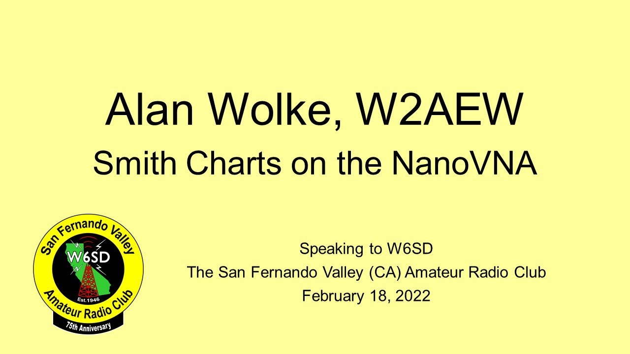Alan Wolke, W2AEW, on Smith Charts