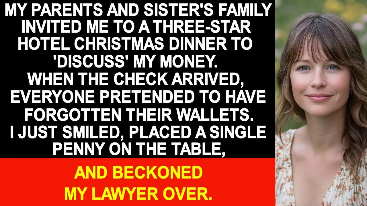 My parents invited me to Christmas dinner just to make me pay the check