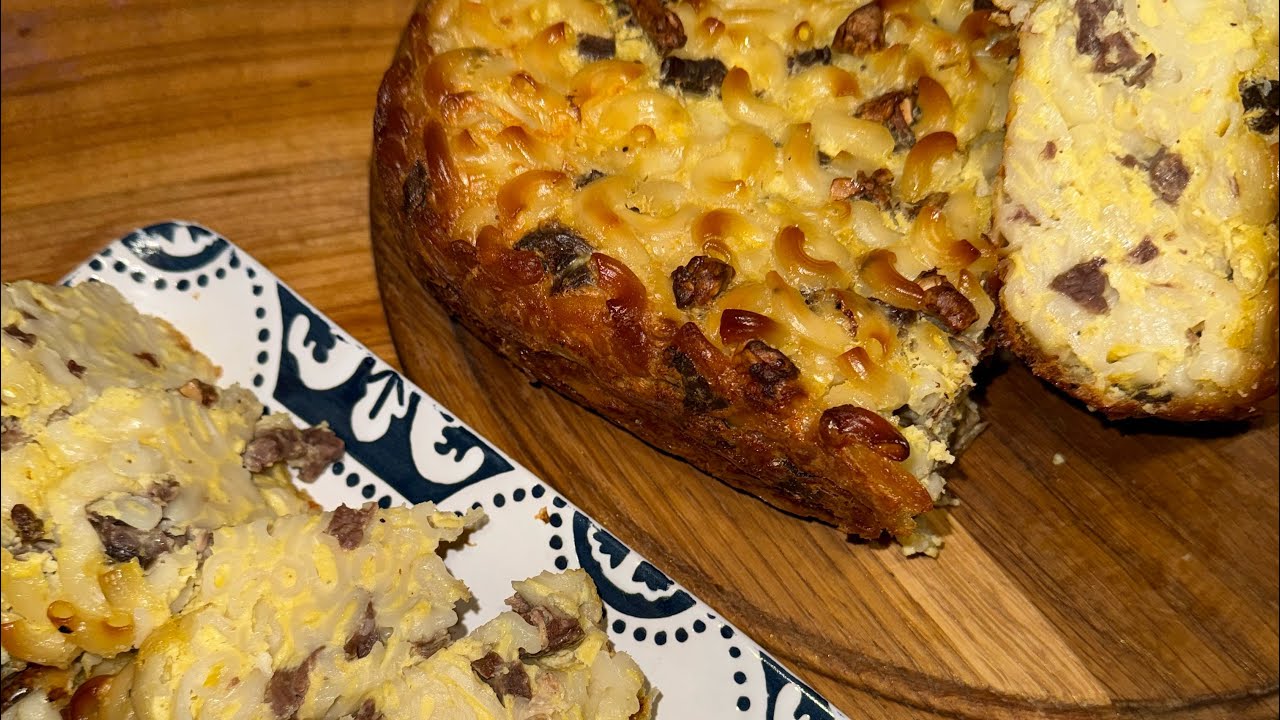 Запечена макаронна бабка ! Запечена бабка із легенями та серцем ! Рецепт макаронної баби !