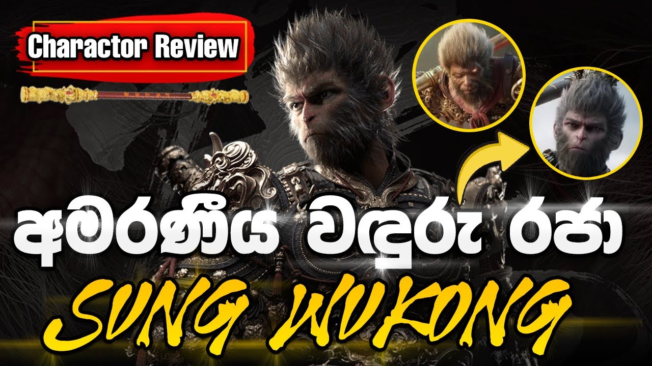 Sun Wukung Sinhala | අමරණීය වඳුරු රජාගේ කතාව | Sun Wukong Character Review (Sinhala)