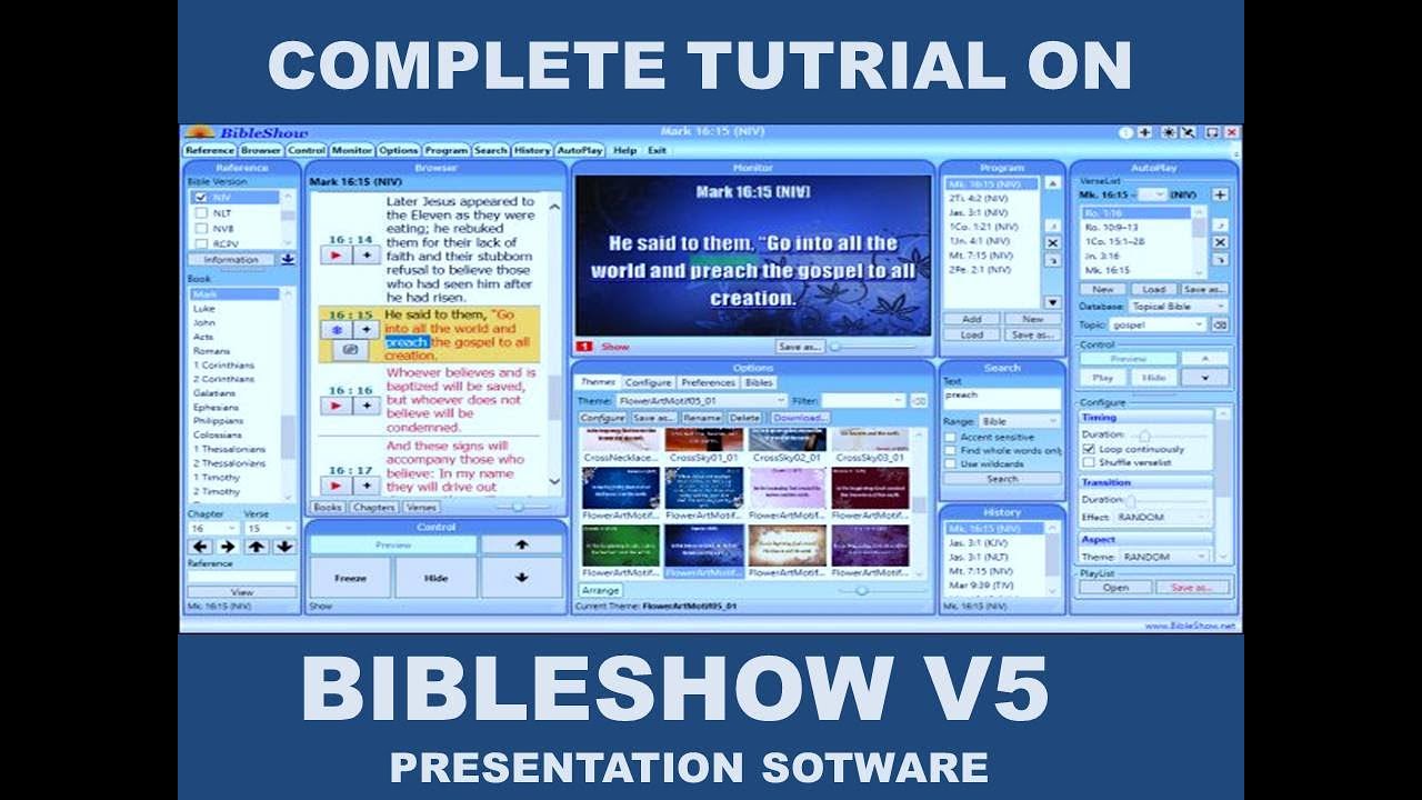 BIBLE SHOW SOFTWARE (TUTORIAL )