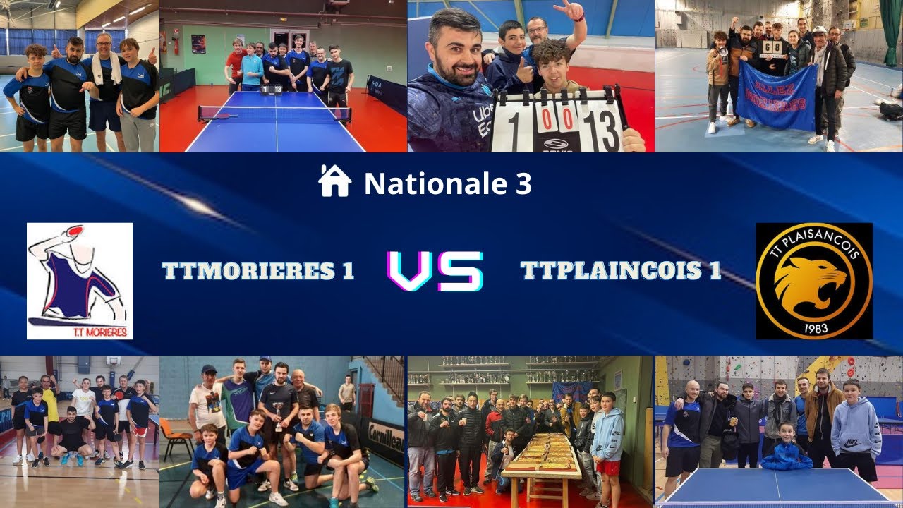 Nationale 3 :TTMorières 1 VS TTPlaisancois 1