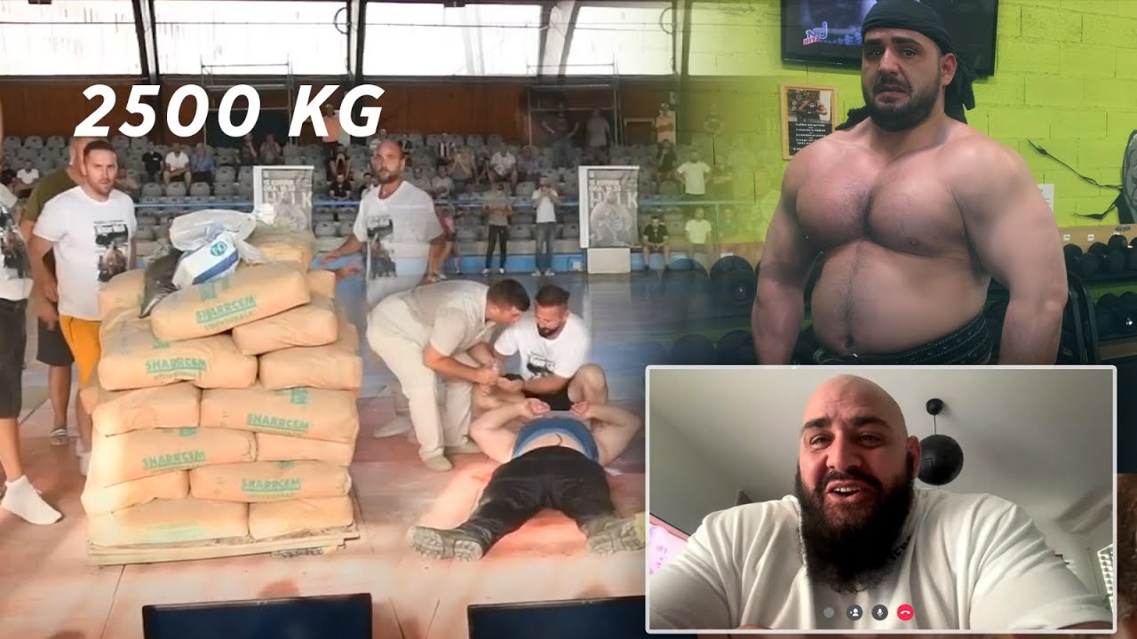 “2500 Kg mbi trup” Bujar Muli, ‘Herkuli Shqiptar’ sfidon botën dhe historinë njerëzore