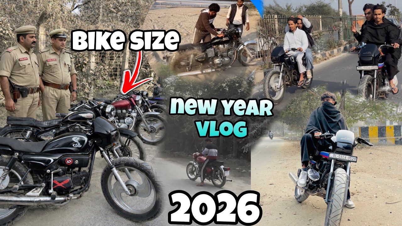 New year per police 👮‍♀️ na pakad liya splendor aur bullet 