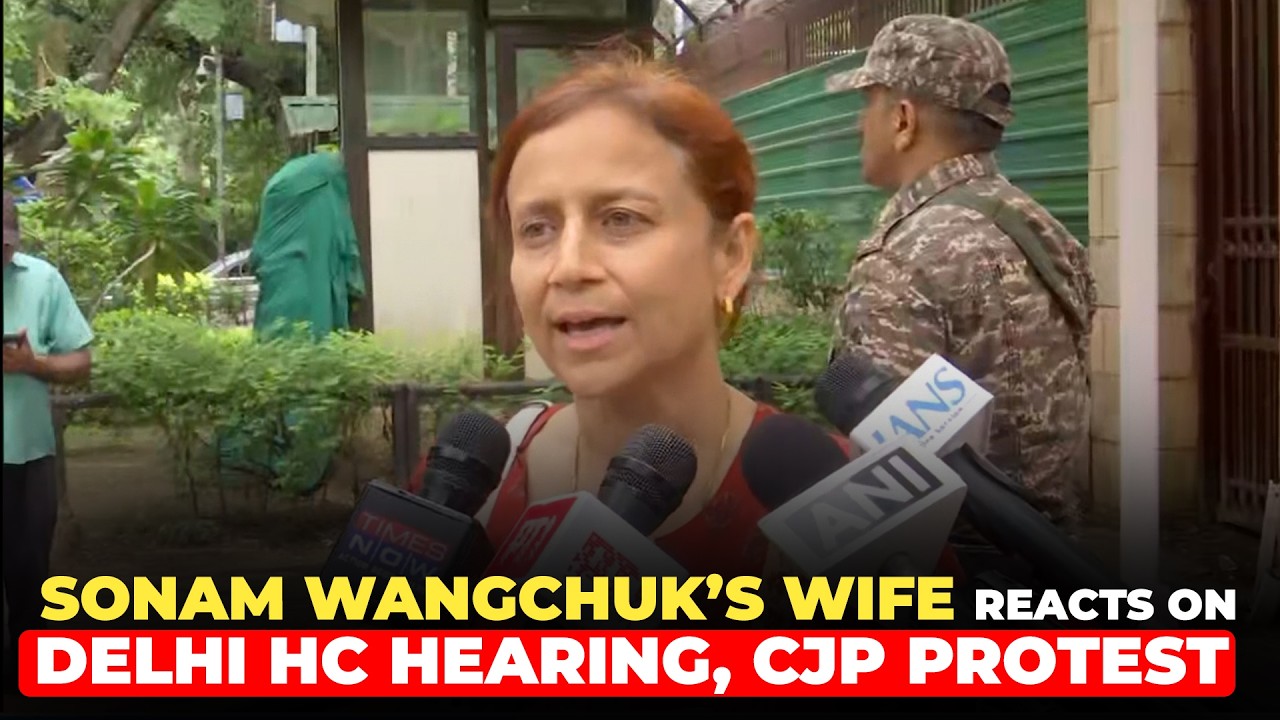 Gitanjali Angmo reacts after Delhi High Court Allows Shifting Sonam Wangchuk to Medanta |CJP Protest