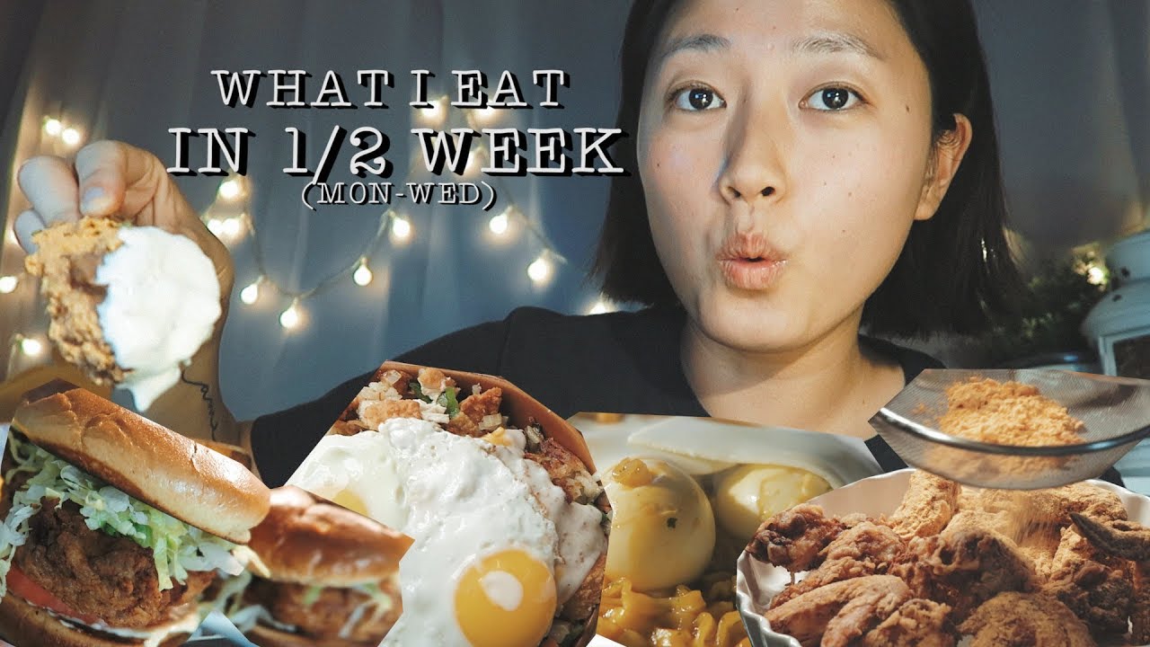 "WHAT I EAT IN A WEEK" CHEESE COVERED FRIED CHICKEN + DINER FOOD + HM CHICKEN SANDWICH + FIRE NOODLE