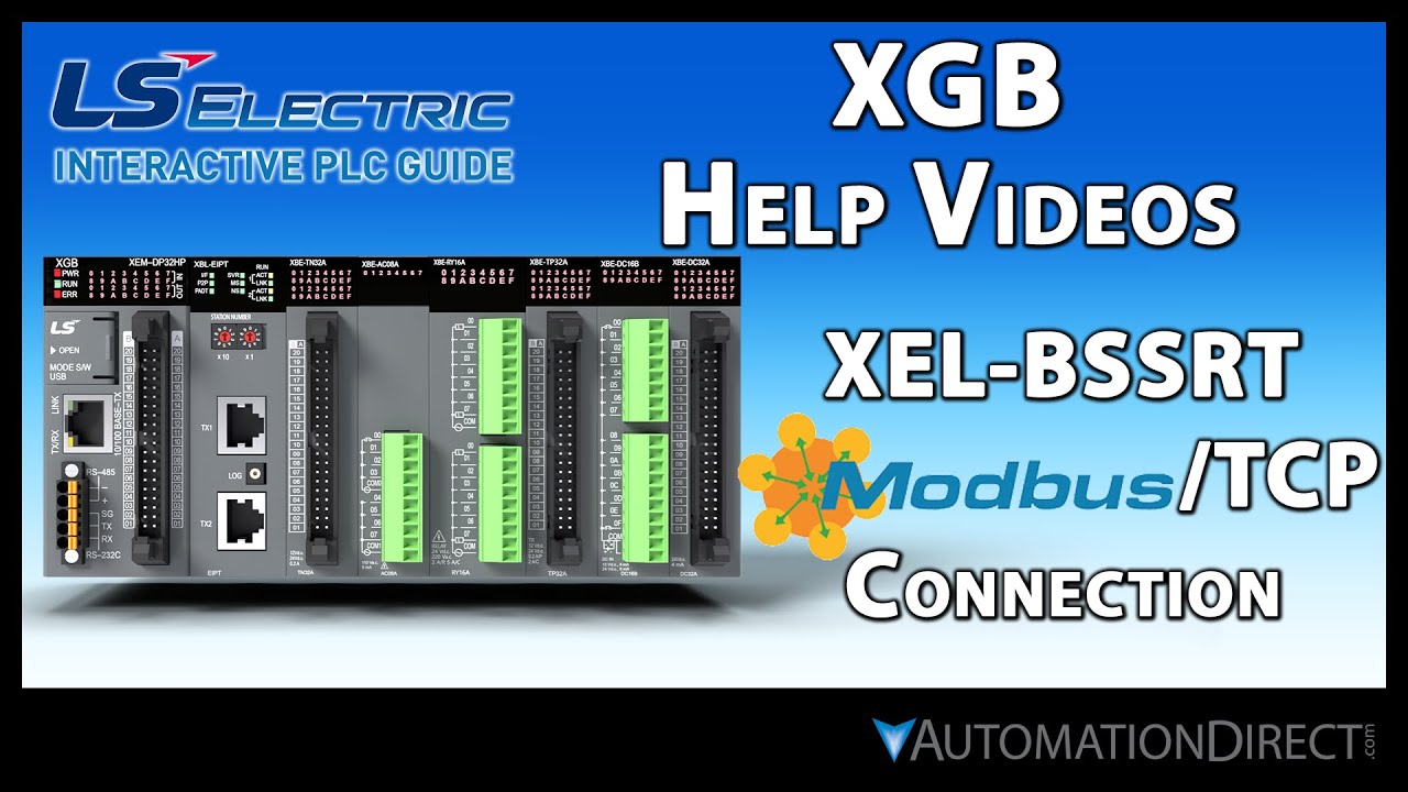 Подключение XEL-BSSRT Modbus/TCP — ПЛК LS Electric XGB от AutomationDirect