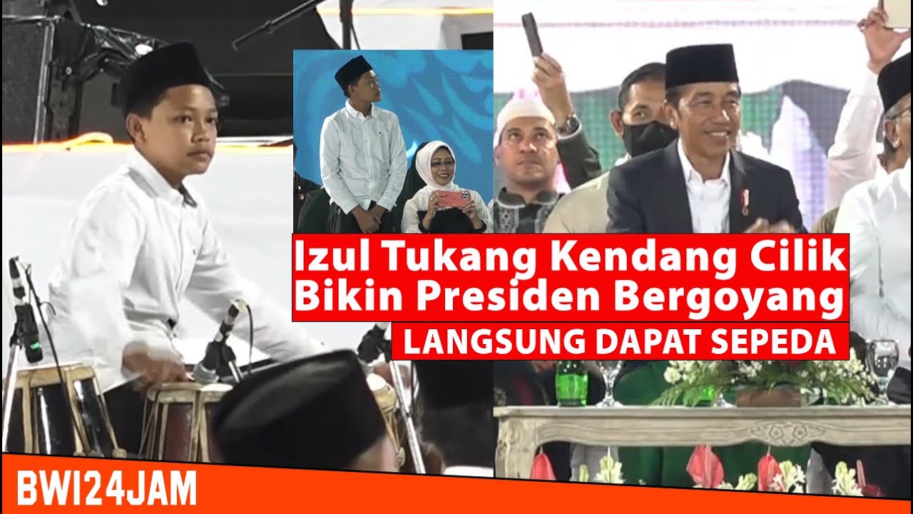 IZUL TUKANG KENDANG CILIK, BERHASIL BUAT PRESIDEN BERGOYANG, SEPEDA SATU.
