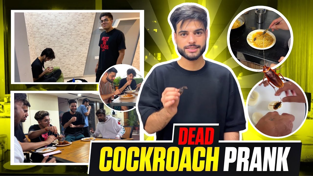 FAKE COCKROACHE PRANK 🪳@Neyoo @JONATHAN GAMING