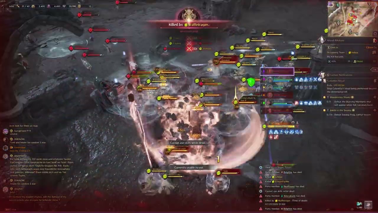 Dagger/Staff - Core vs Reborn Wargame | 27.07.2025 [Throne and Liberty]