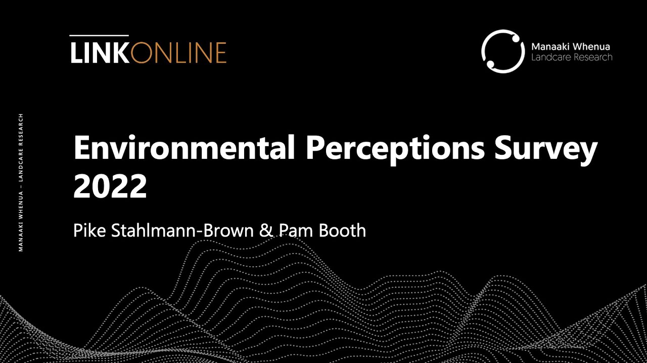 LINKOnline Webinar: Environmental Perceptions Survey 2022