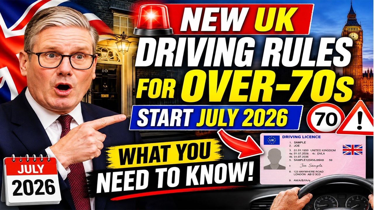 ⚠️ UK Drivers Alert! | New Rules for Over-70s Start July 2026 | Avoid Costly Mistakes & Stay Legal