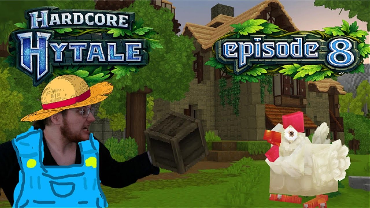 HardCore Hytale Ep 8 - Them Damn Chickens, Farming Time!
