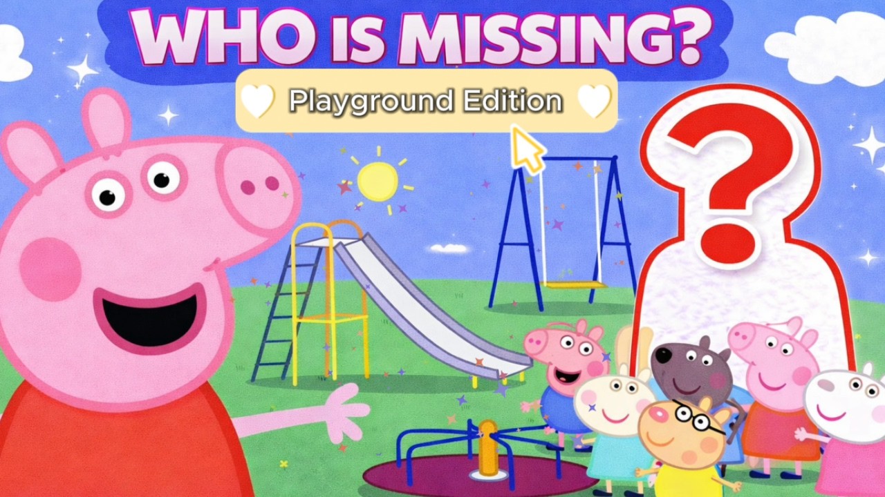 🐷 Peppa Pig Playground Challenge! 👀 Spot Who’s Gone!