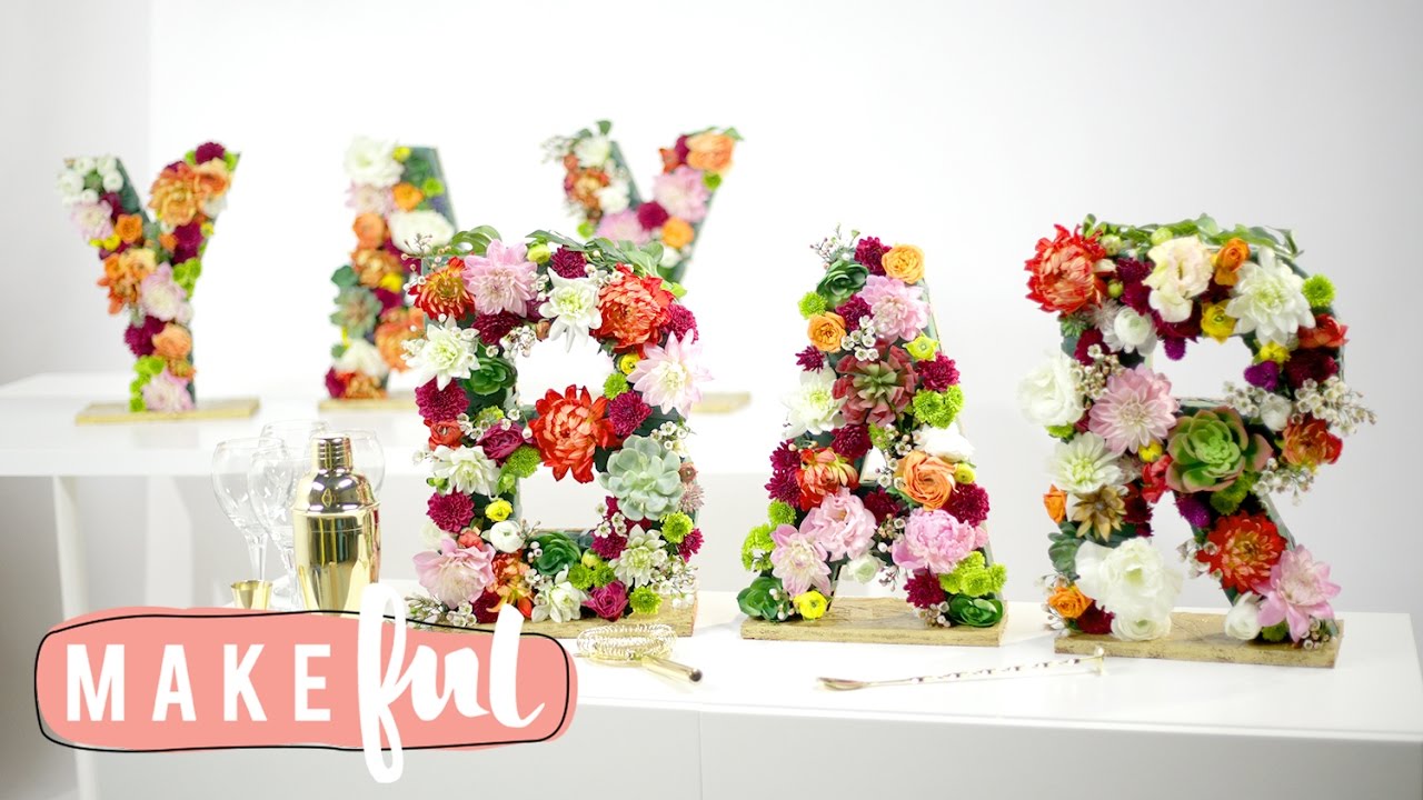 Easy & Chic Floral Letter DIY