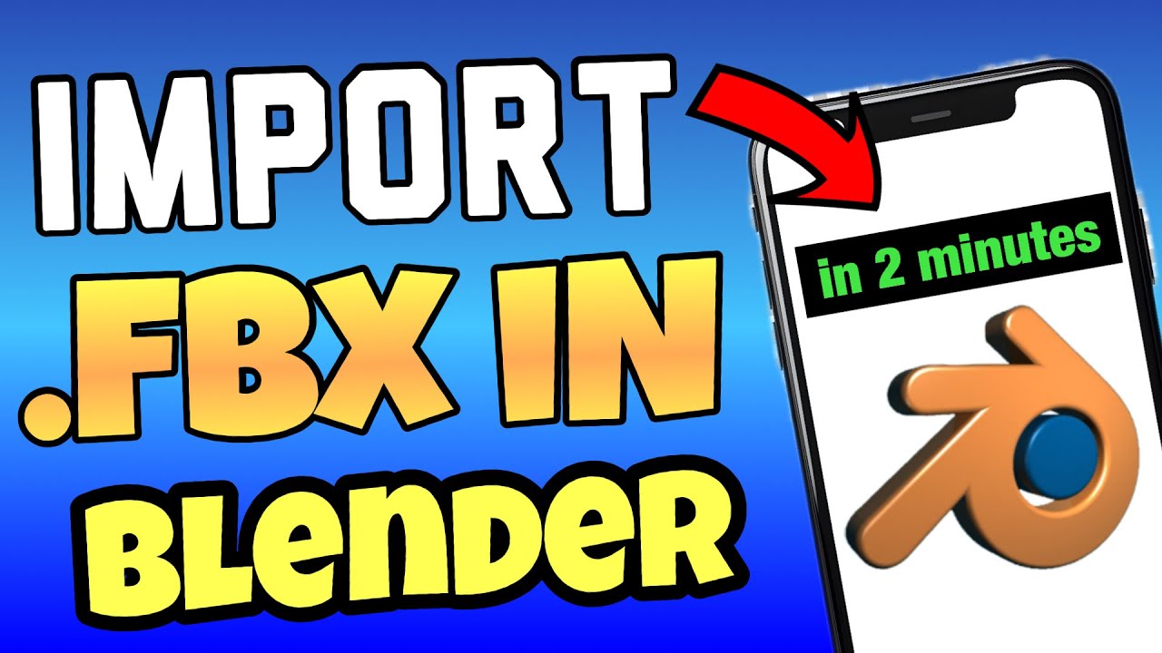 How to Import fbx File Into Blender IN 2 Minutes || Import FBX Files in Blender 4.2