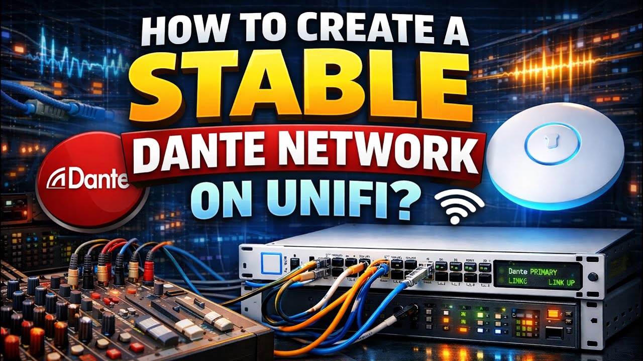 How to create a stable Dante network on Ubiquiti - The Basics