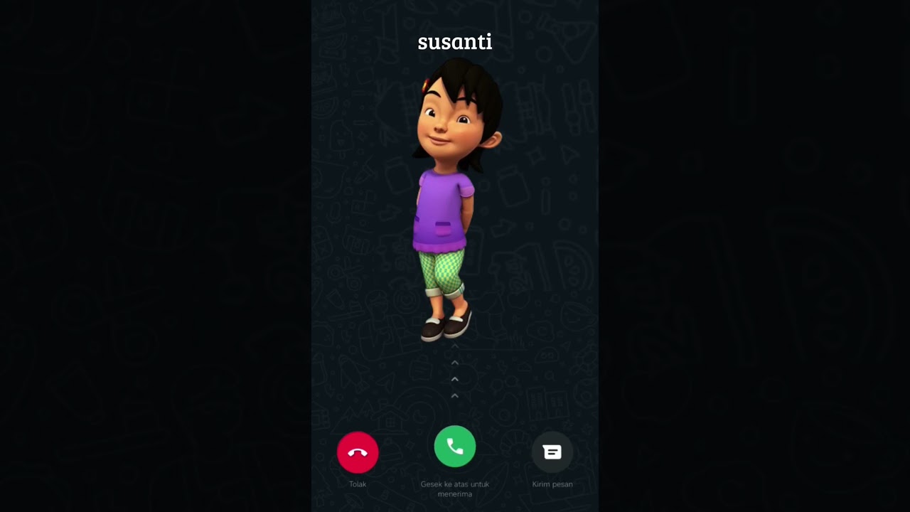 Susanti Calling #upinipin #susanti #cartoons #animation