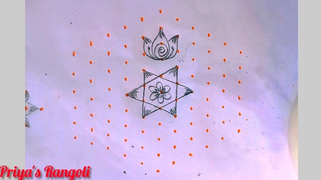தைப்பூசம் போட அழகானகோலம்🌺#trending#rangolidesigns#art#traditionalrangoli#muggulu 