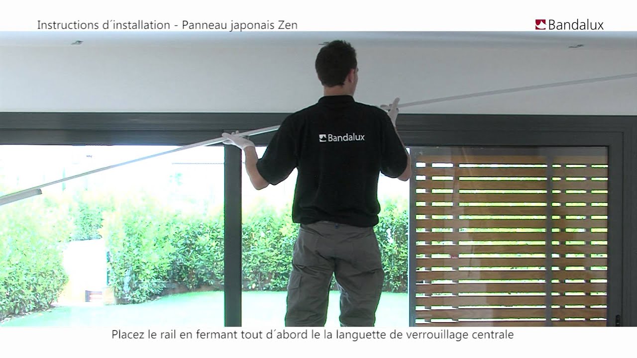Bandalux | Vidéo installation Panneau Japonais Zen