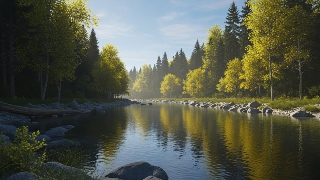 River Forest Soundscape 🌿🌊 Peaceful Nature Ambience for Deep Rest #2949