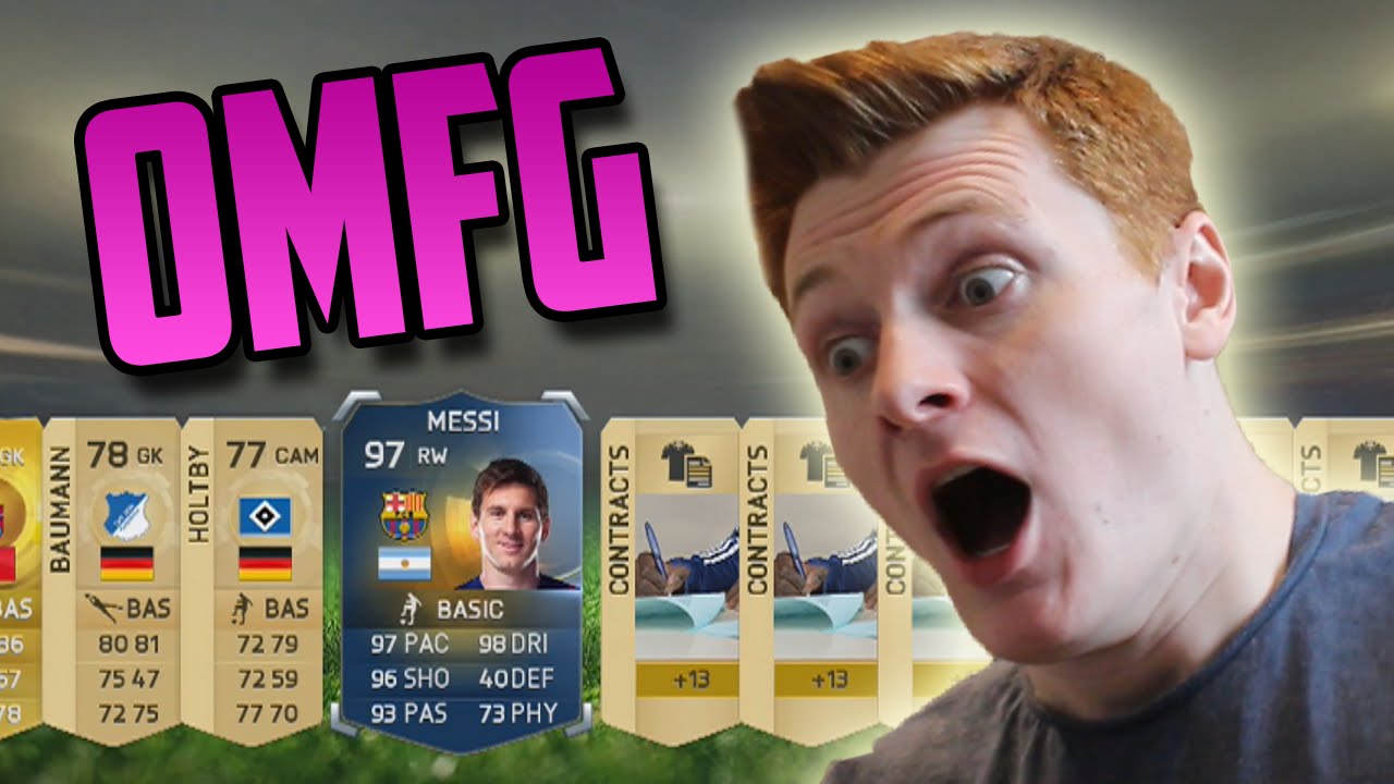 FIFA 15 - INSANE TOTS MESSI IN A PACK!!! | 100 X 50,000 COIN PACKS!!!