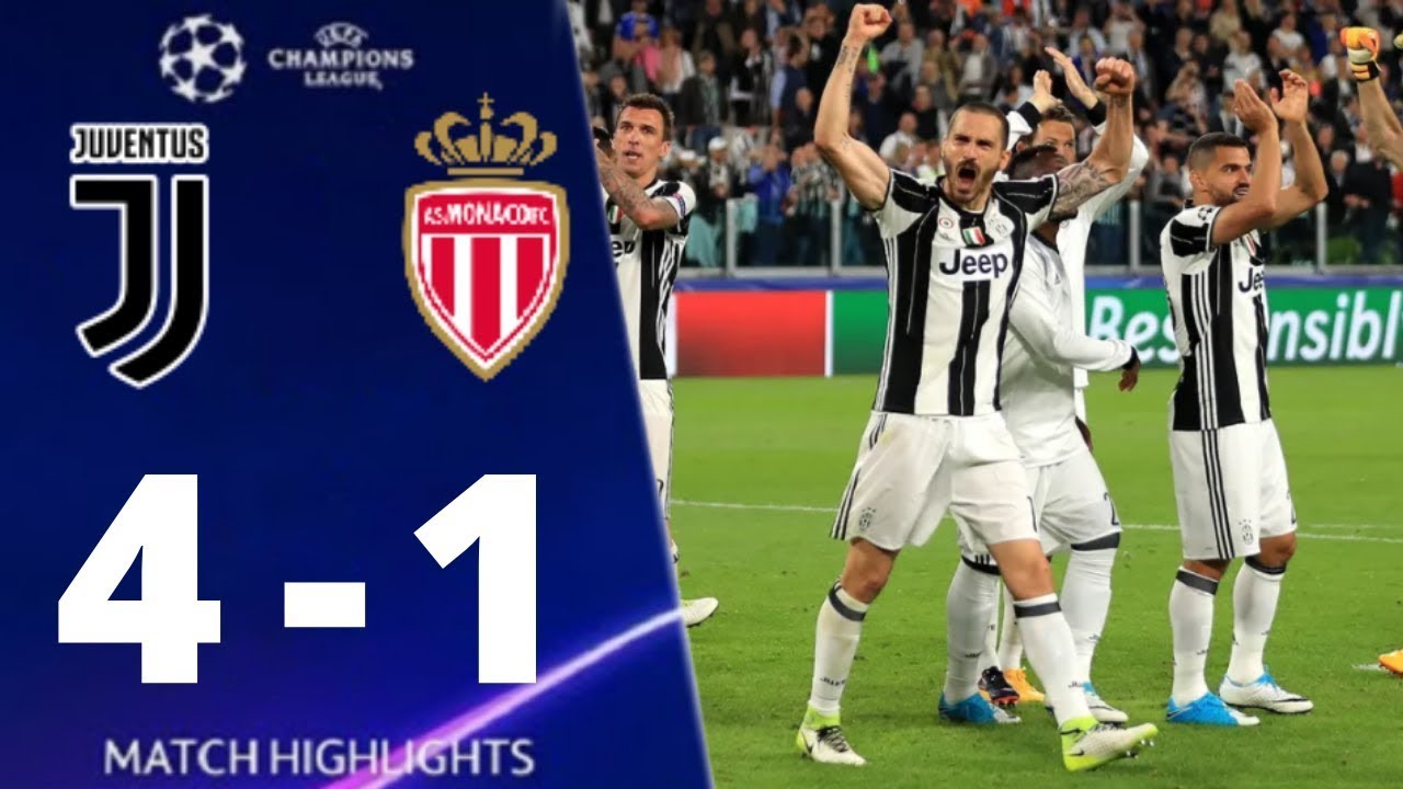 Juventus vs Monaco 4-1 UEFA Champions League 2017 All Goals And Highlights