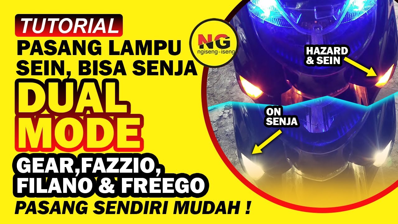 lampu sein dual mode gear 125