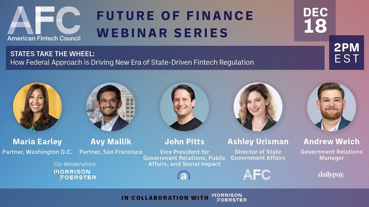 The Future of Finance Webinar Series | States Take the Wheel