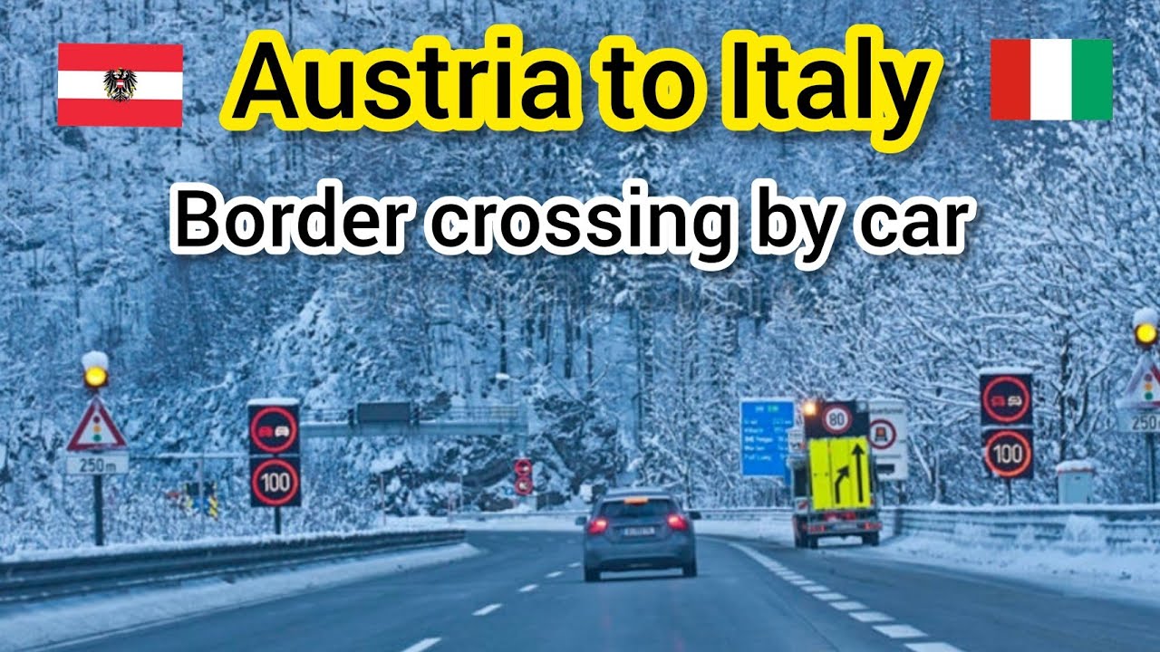 Austria  to Italy Crossing the Border by car অস্ট্রিয়া থেকে ইতালি বর্ডার ক্রস