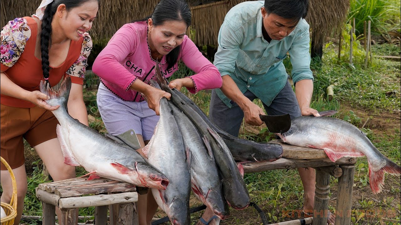 Journey of Flavor: Traditional Fermented Fish Recipe from Start to End, Rural Cooking @KitchenFoods