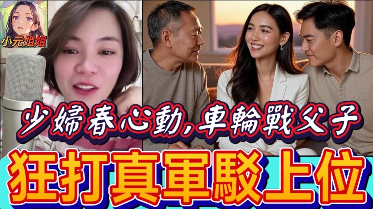 毀三觀！ 少婦春心動,車輪戰父子,狂打真軍駁上位！#小元姐姐 #廣東話 #小元情感分享 7 3 NO AB