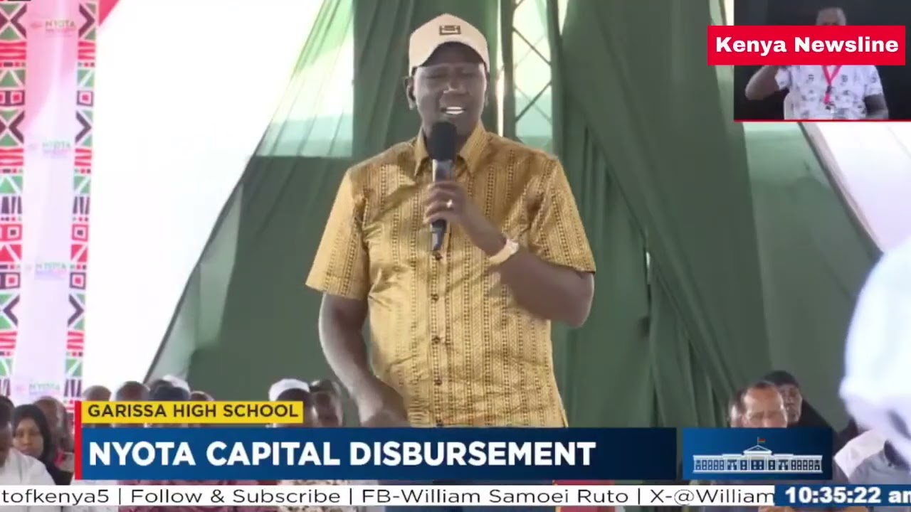 RUTO IN GARISSA: WEWE DUALE STOP WASTING YOUR TIME ARGUING WITH GACHAGUA HE'S A FOOL