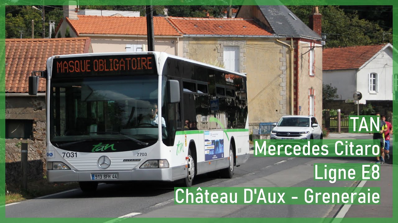Mercedes-Benz Citaro C1 n&deg;7033 | ligne E8 Ch&acirc;teau d'Aux - Greneraie | R&eacute;seau TAN | Nantes