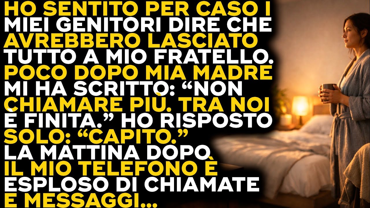 Dissero Che Tutto Sarebbe Andato A Mio Fratello… Poi Mi Chiesero Di Non Tornare Mai Più...